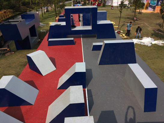 FISE國際極限運動巡回賽成都賽區跑酷場地