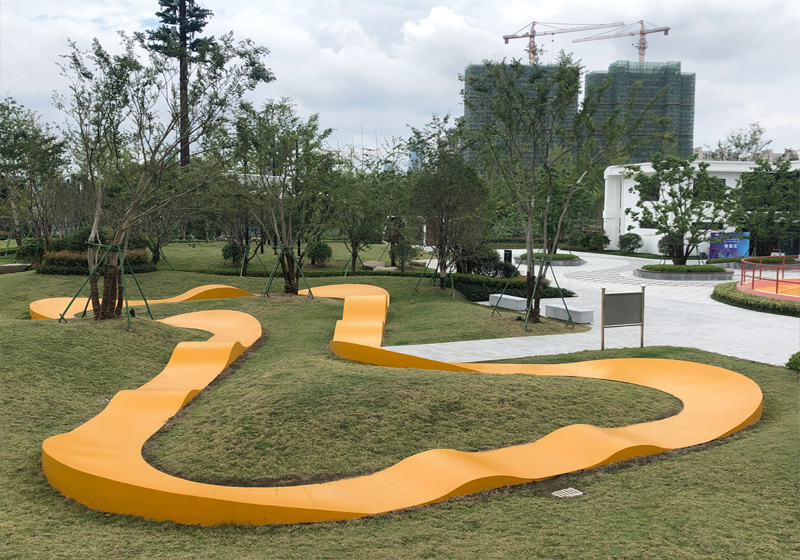 浙江省寧波市華潤灣頭運動公園小輪車越野滑道