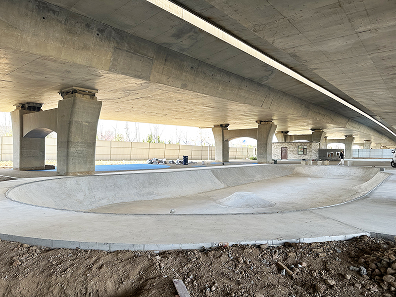 山東省淄博市海岱立交游園極限運動場